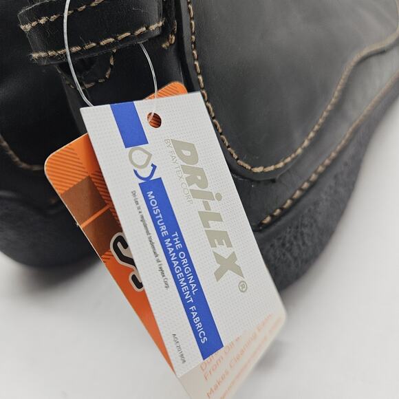 Duluth Trading Co Andina Womens Sz 9.5 Black Leather Chukka Ankle Boots NWT - Picture 7 of 10